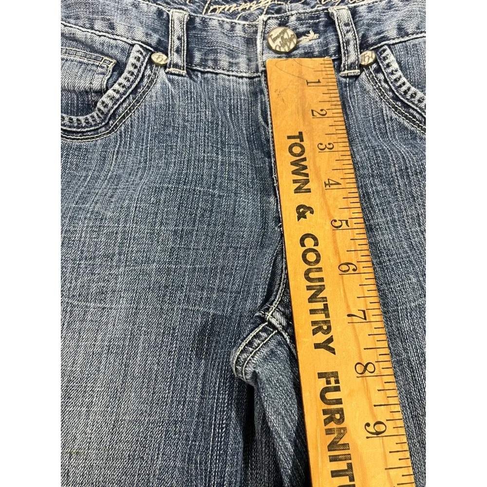 VTG‎ Tommy Hilfiger Jeans Women Sz 8 Bootcut Modern Rise Blue Denim Y2K Classic